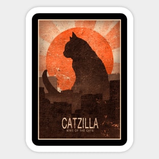 Catzilla Sticker